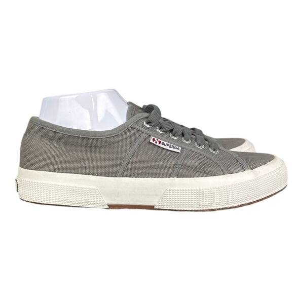 Superga 2750 COTU Classic Sneakers Gray Canvas Unisex Size 40 USW 9 USM 7.5 - Picture 2 of 7